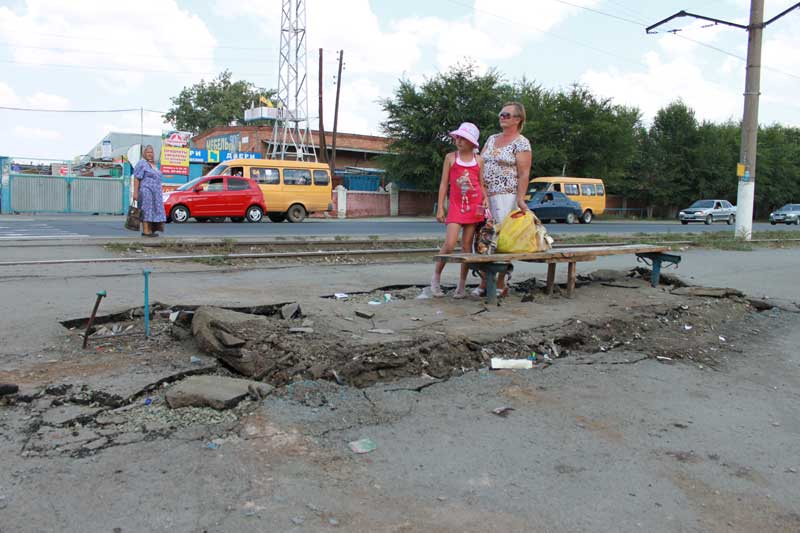 «Куда исчез остановочный павильон?»
