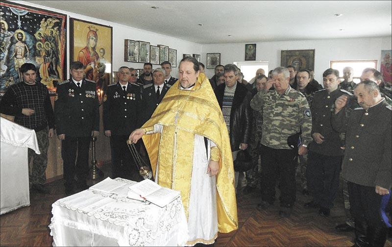 Панихида в Новоорской православной церкви