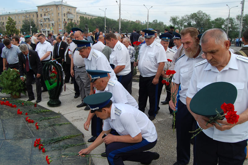 Орские казаки приняли участие в Дне памяти и скорби 