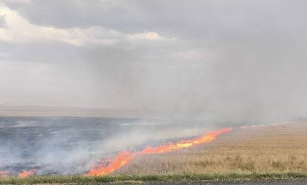 Степной пожар близ Кувандыка локализован: угрозы селам нет