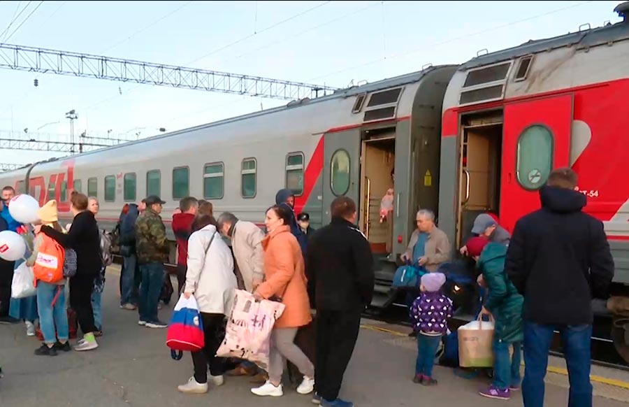 В Оренбурге побывал первый туристический поезд