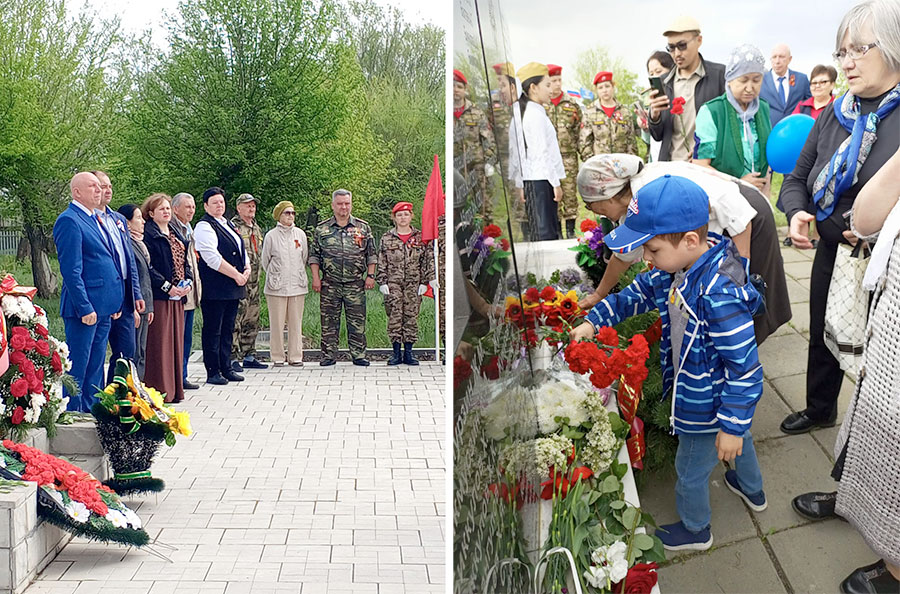 В селах почтили память защитников Родины
