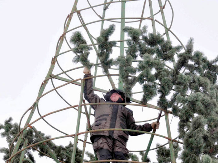 На площади Гагарина будет новая елка. За 858 тысяч рублей