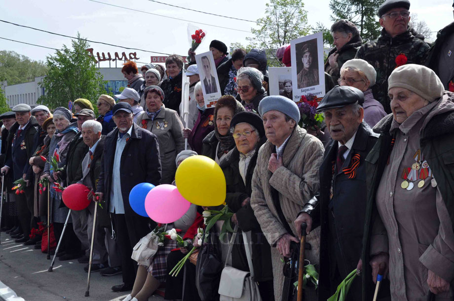 9 Мая в строю был весь город. Каждый почувствовал себя частью большого праздника