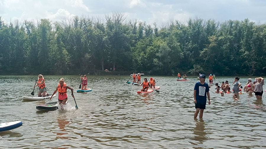 Пловцы вышли на большую воду