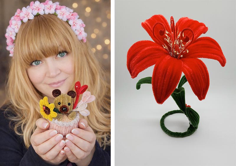 От цветов до брелоков и светильников