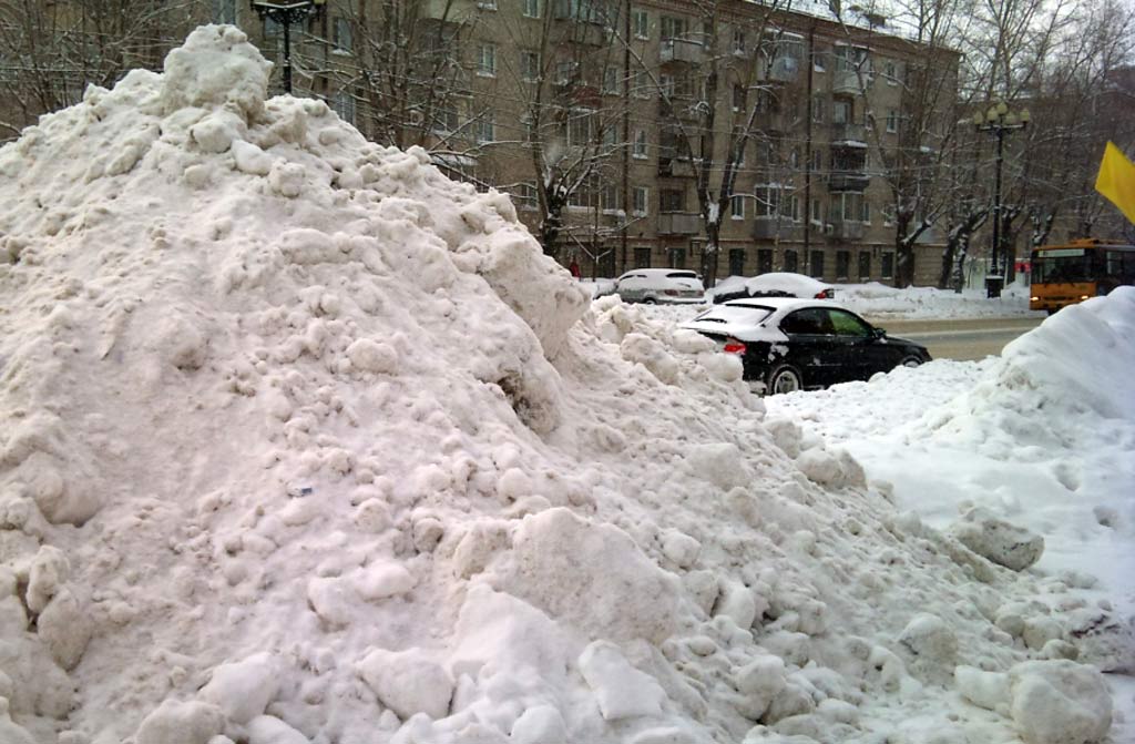 Сугробы могут повлиять на качество теплоснабжения