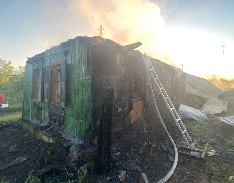 Пожилая женщина погибла при пожаре