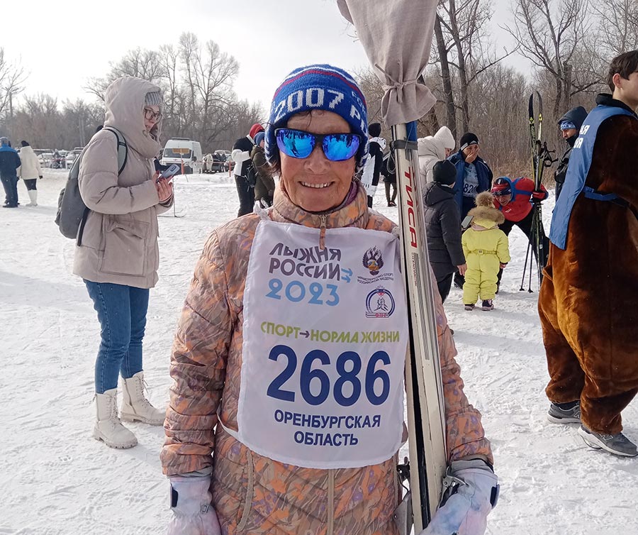 Лыжная пробежка – главный пункт в расписании дня 84-летней спортсменки