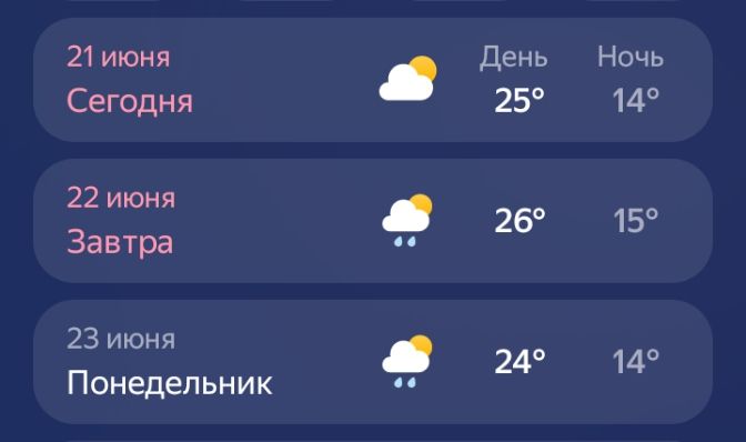 Чего ждать орчанам от погоды?