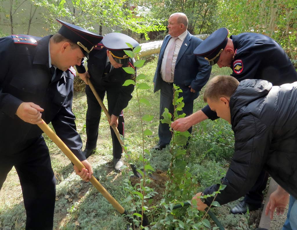 Полицейские присоединились к проекту «Лес Победы»