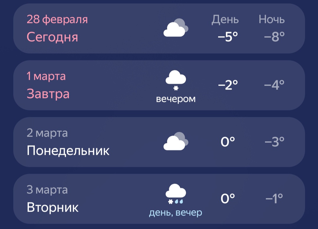 Атлантический циклон несет в Оренбургскую область дожди и мокрый снег