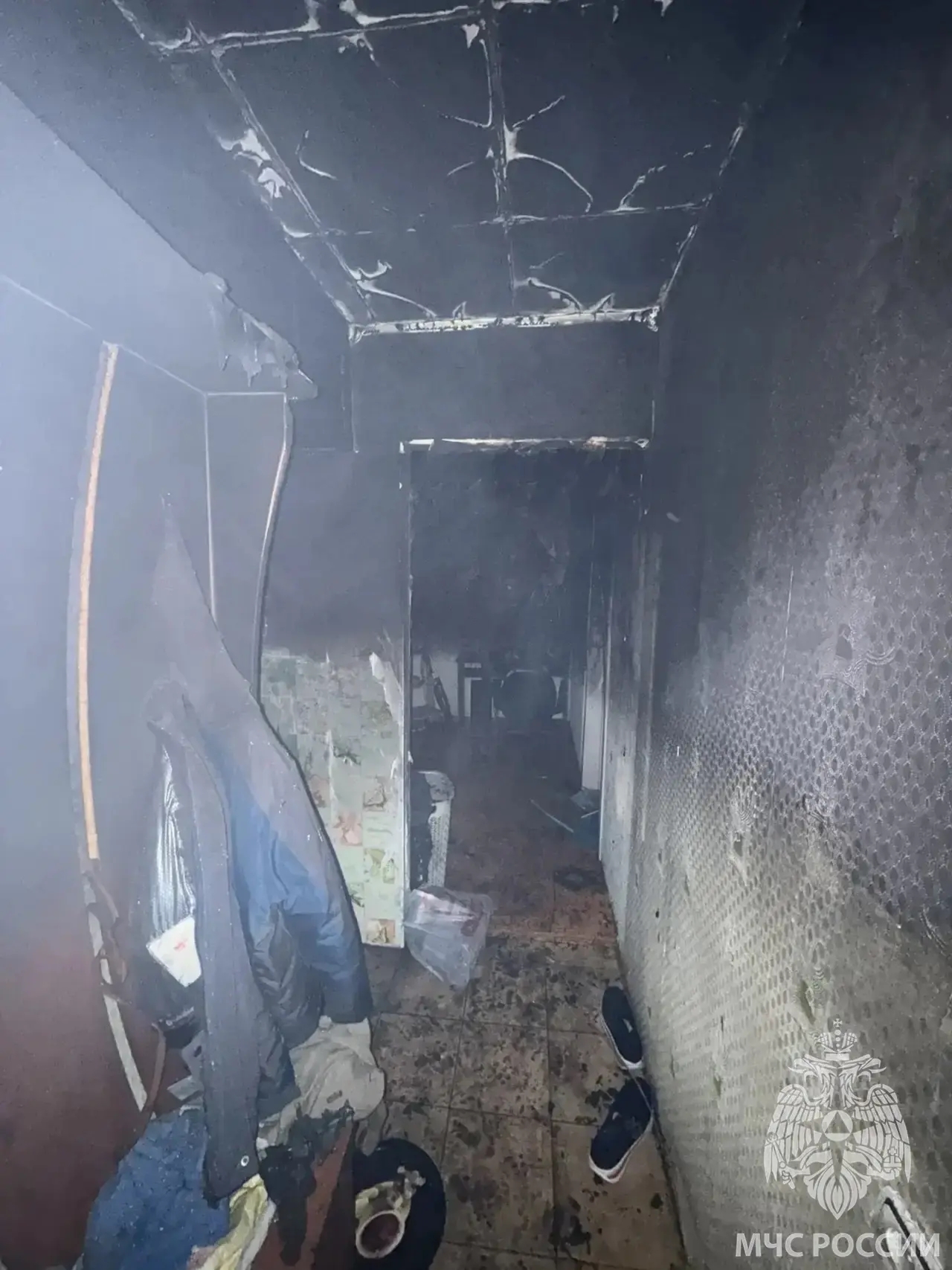 8 человек эвакуированы при пожаре